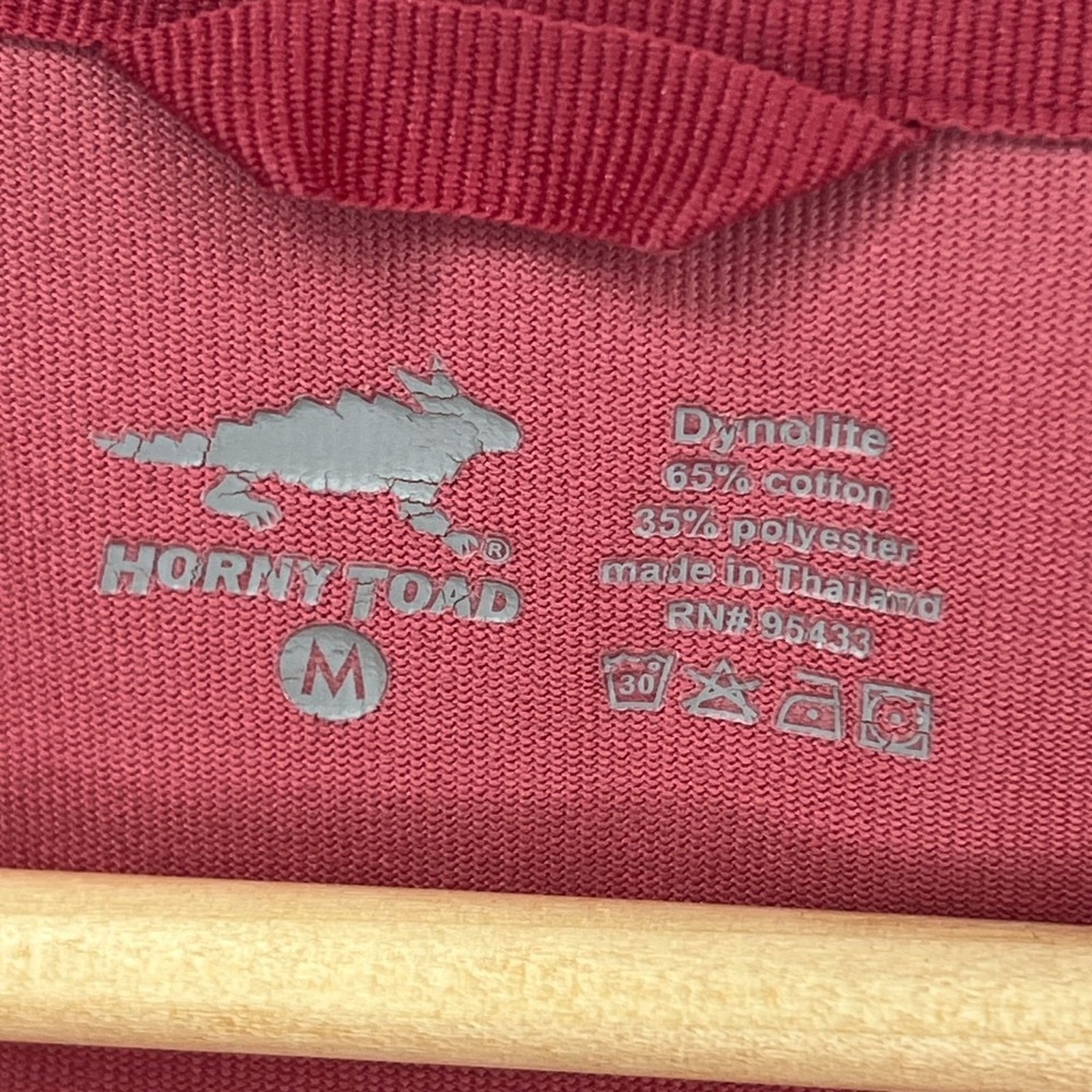 Horny Toad Sweater Gorpcore Long Sleeve Scarlet Logo Pullover Pocket Activewear - Picture 9 of 10